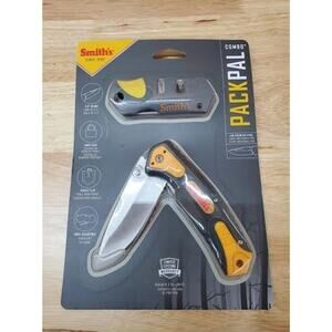 Smith's Folding Knife with Sharpener - 2 Piece Set Factory Sealed